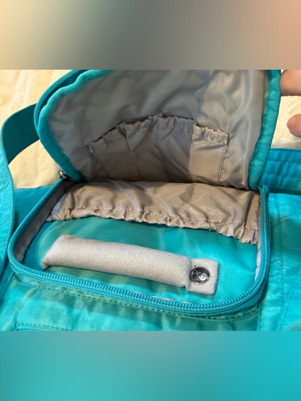 Lug Teal Workout Travel Duffel Bag - Picture 9 of 11